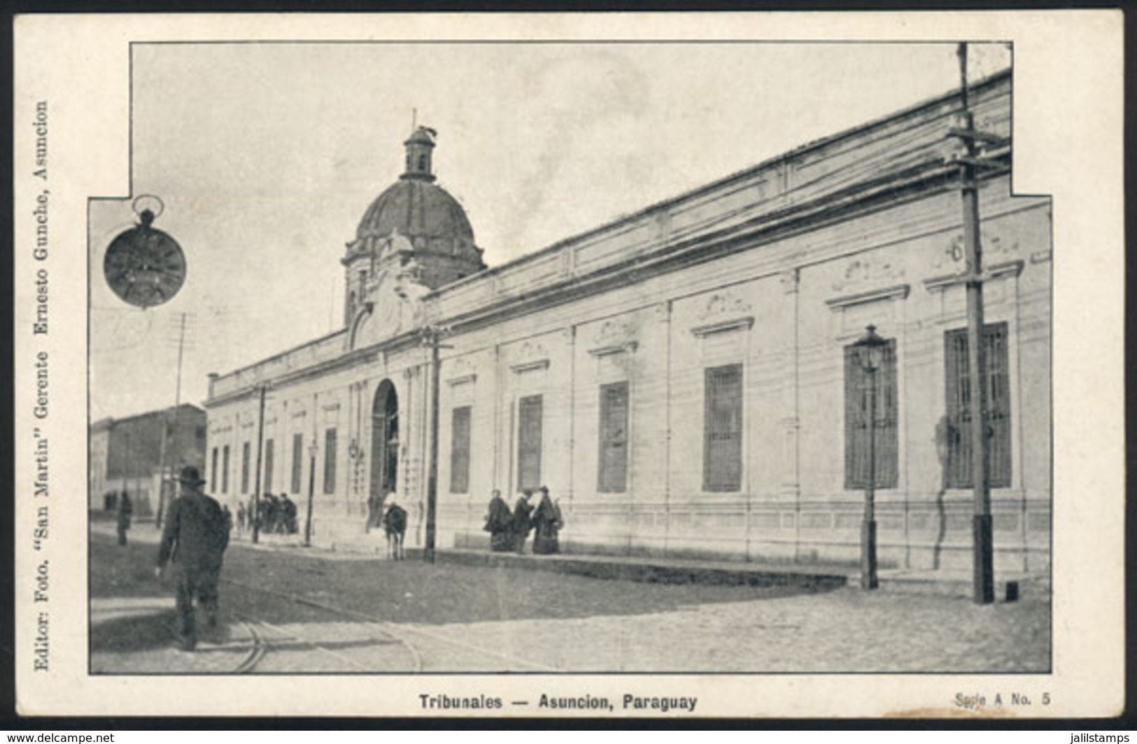 1407 PARAGUAY: ASUNCIÓN: Court House, Ed.Gunche, Circa 1905, With Minor Defect On Back. - Paraguay