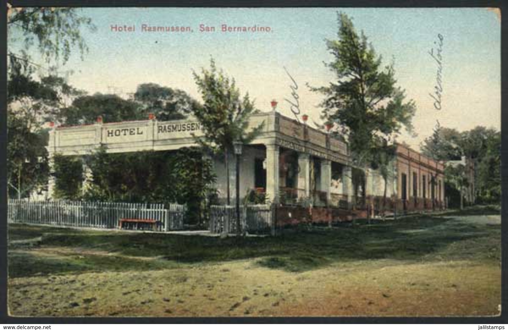 1413 PARAGUAY: SAN BERNARDINO: Hotel Rasmussen, Used In 1911, Excellent Quality, Rare! - Paraguay