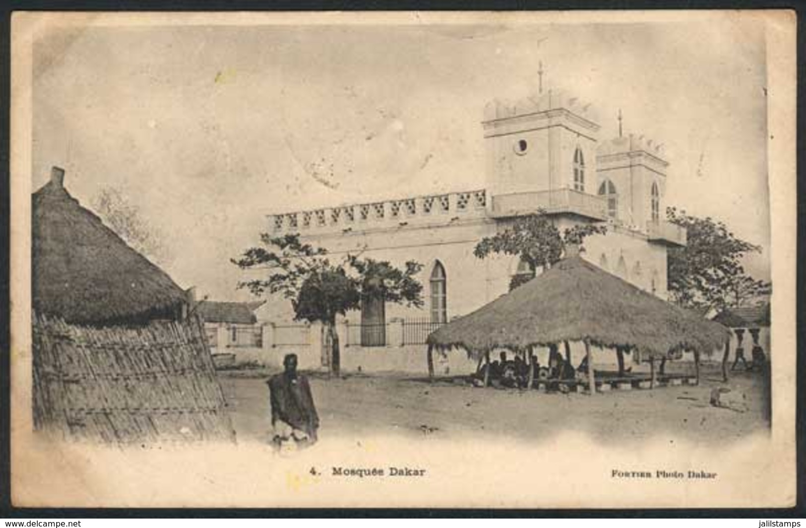 1469 SENEGAL: DAKAR: Mosque, Ed. Fortier, Sent To Argentina In 1903, VF! - Sénégal
