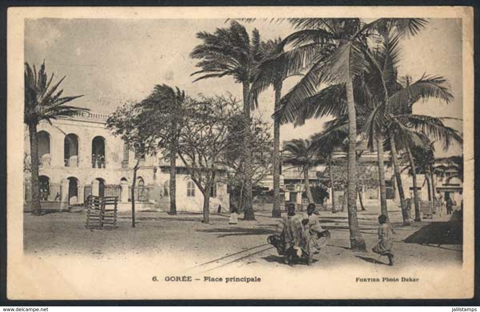 1471 SENEGAL: GORÉE: Main Square, Ed. Fortier, Used In 1903, VF! - Sénégal