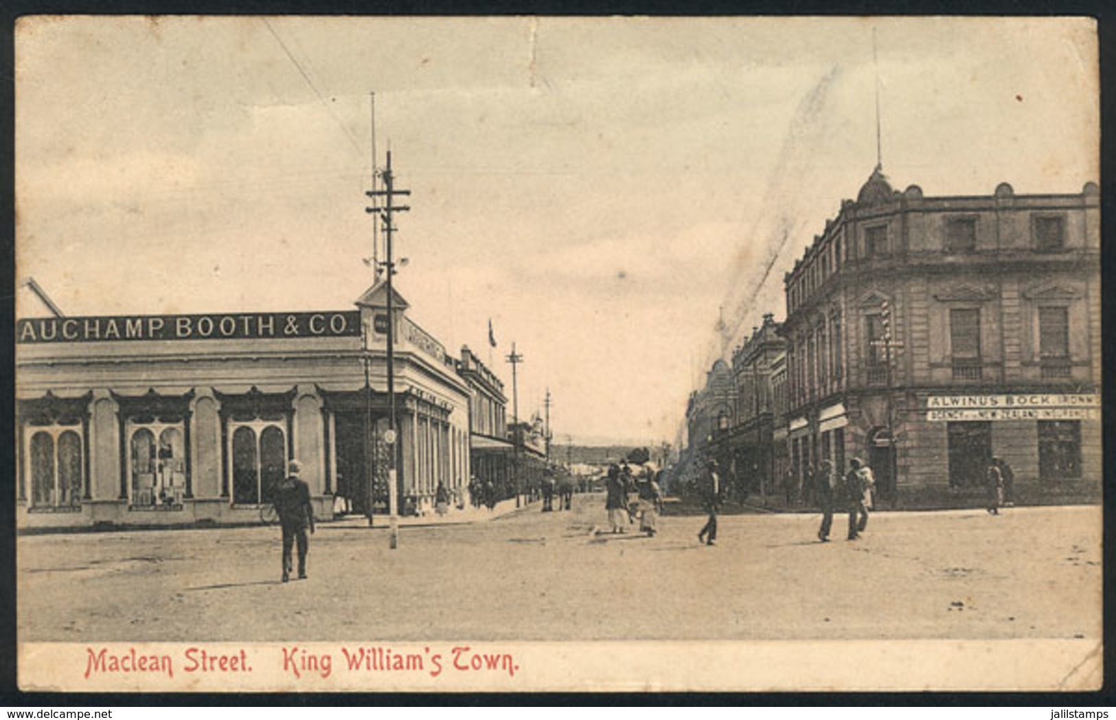 1486 SOUTH AFRICA: "King William's Town, Maclean Street, With View Of Store "Beauchamp Boo - Südafrika