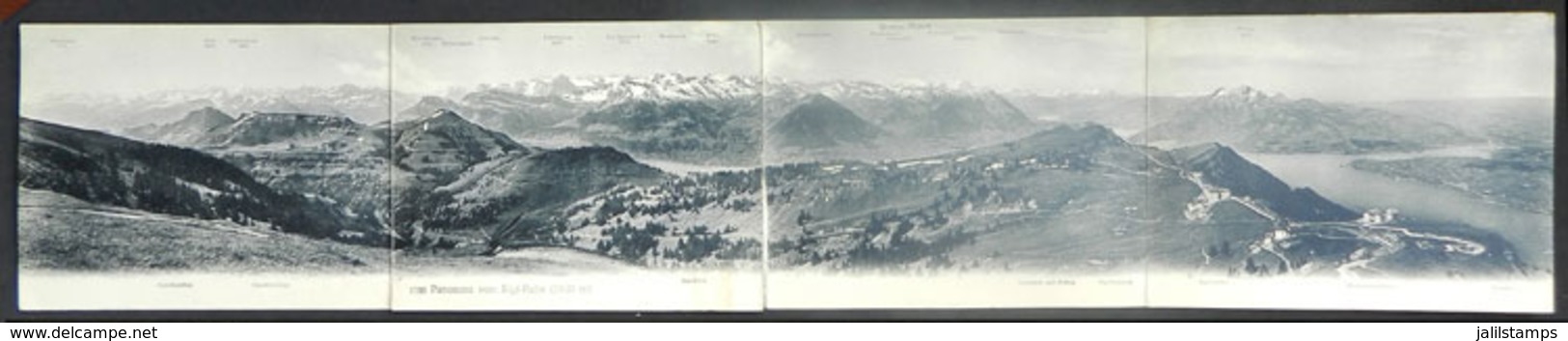 1500 SWITZERLAND: RIGI KULM: General View In Quadruple PC, Ed. Wehrli, Sent To Italy In 19 - Sent