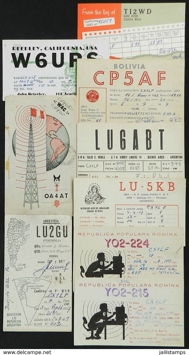 1529 WORLDWIDE: 39 QSL Cards Of Varied Countries (some Of Remote Places), Few Franked And - Sonstige & Ohne Zuordnung