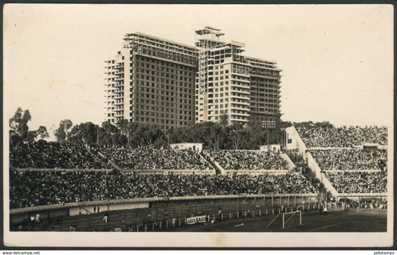 1578 URUGUAY: Football World CUP: Old Real Photo PC With Partial View Of Centenario Stadiu - Uruguay