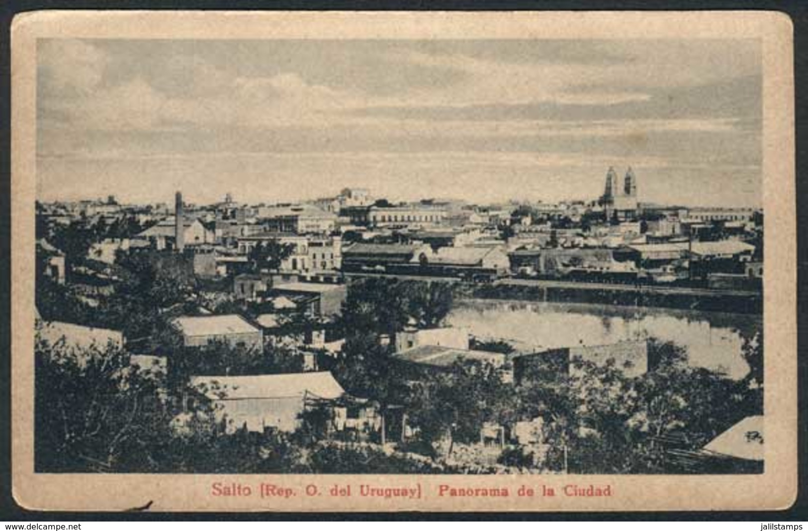 1641 URUGUAY: SALTO: Panorama, Ed. Perez & Peñalva, Circa 1910, VF! - Uruguay