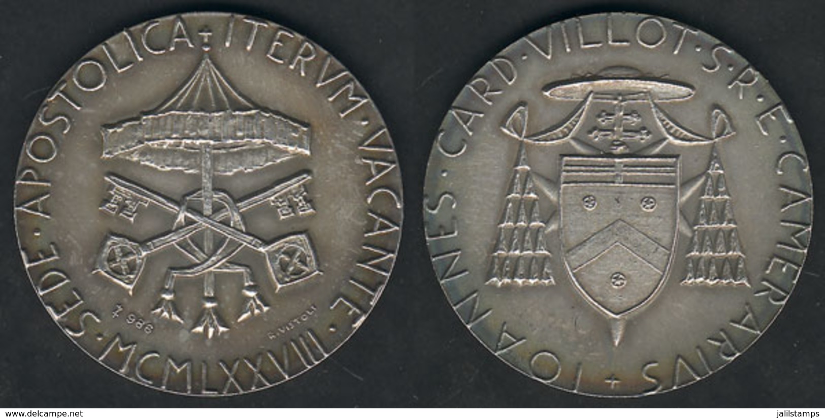 1666 VATICAN: Sede Vacante, Medal Of Year 1978, "Ioannes Card Villot S.R.E. Camerarius", V - Autres & Non Classés