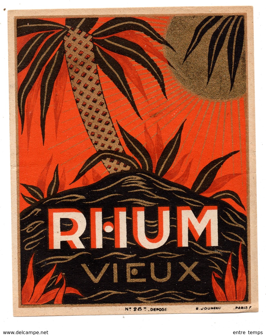 Etiquette Rhum Vieux - Autres & Non Classés