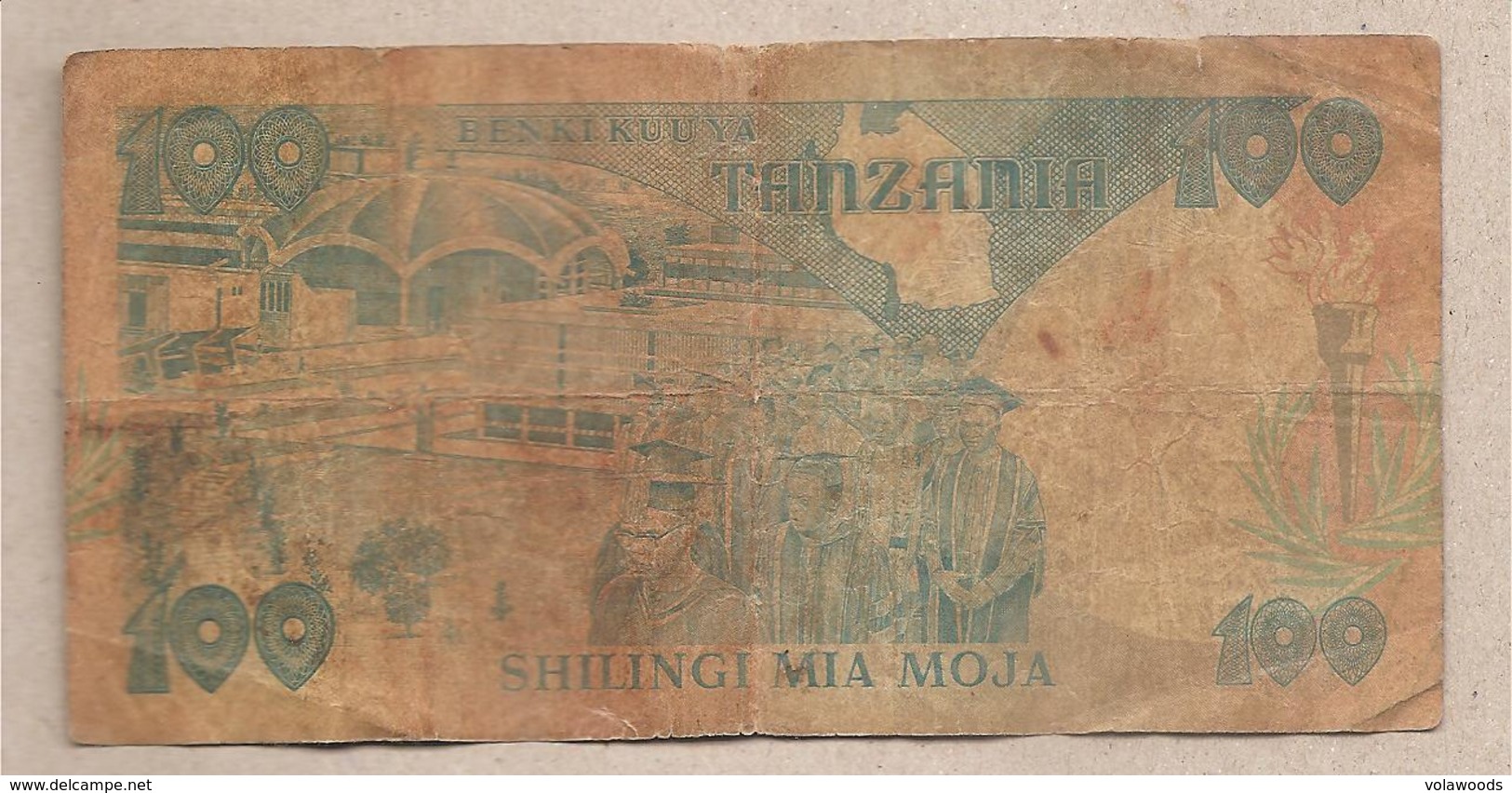 Tanzania - Banconota Circolata Da 100 Scelini P-11 - 1985 - Tanzanie