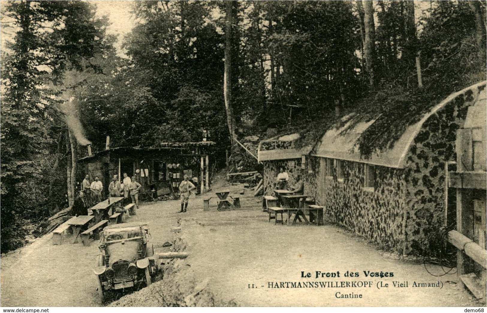 HARTMANNSWILLERKOPF (Vieil Armand)  Le Front Des Vosges  LA CANTINE Ed Bergeret - Sonstige & Ohne Zuordnung