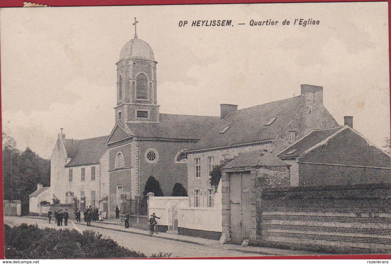 Op Heylissem - HELECINE - Quartier De L' Eglise 1919 RARE ZELDZAAM Animee Geanimeerd (En Très Bon Etat) - Hélécine
