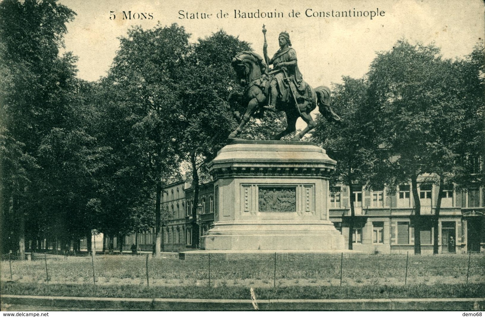 Mons Belgique Belgie Hainaut  Statue De Baudouin De Constantinople - Mons