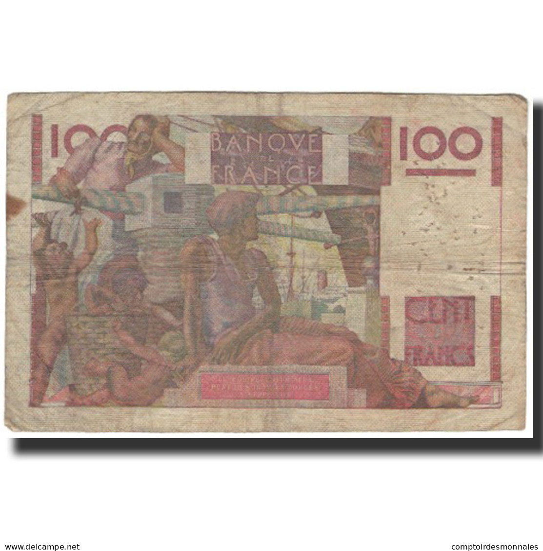 France, 100 Francs, 100 F 1945-1954 ''Jeune Paysan'', 1949-05-19, TB - 100 F 1945-1954 ''Jeune Paysan''