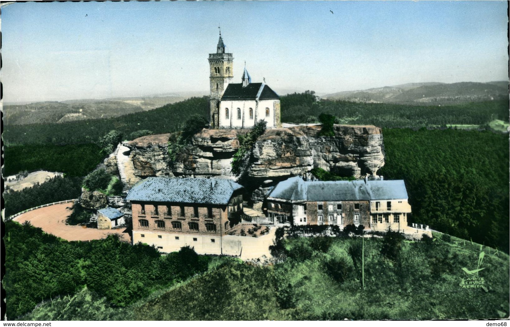 Dabo CPSM 57 Moselle  En Avion Au Dessus De ...Le Rocher La Chapelle St Léon - Dabo