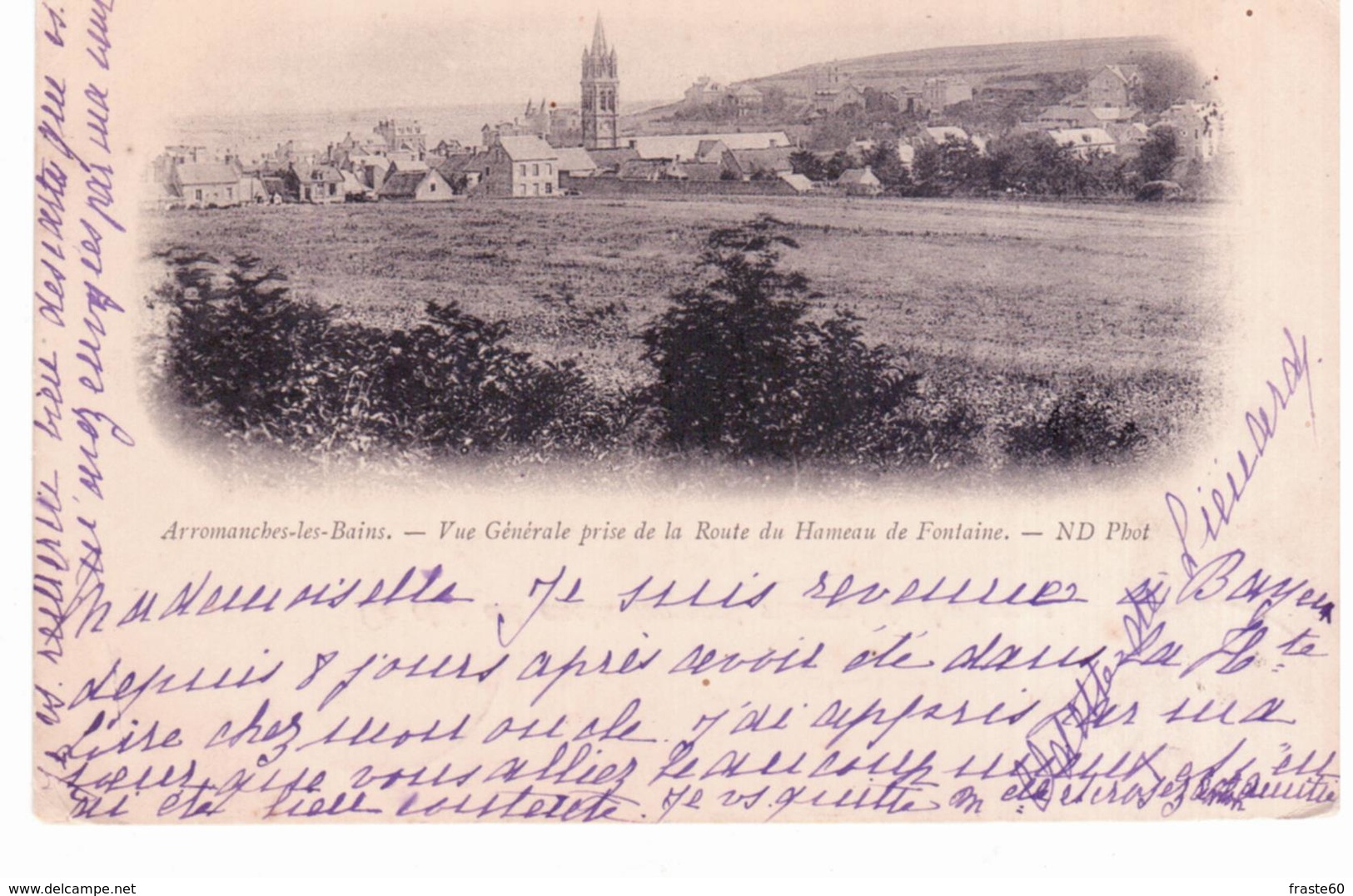 & Arromanches Les Bains - Vue Générale Prise De La Route Du Hameau De Fontaine ( Précurseur) - Arromanches