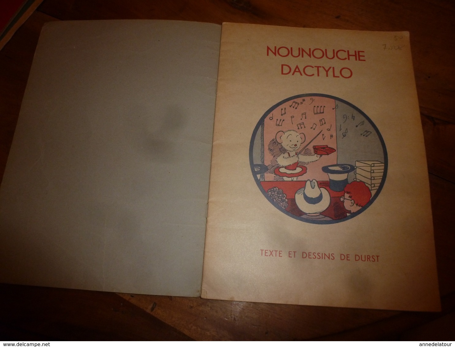 1951 NOUNOUCHE Dactylo, Texte Et Dessins De DURST - Autres & Non Classés