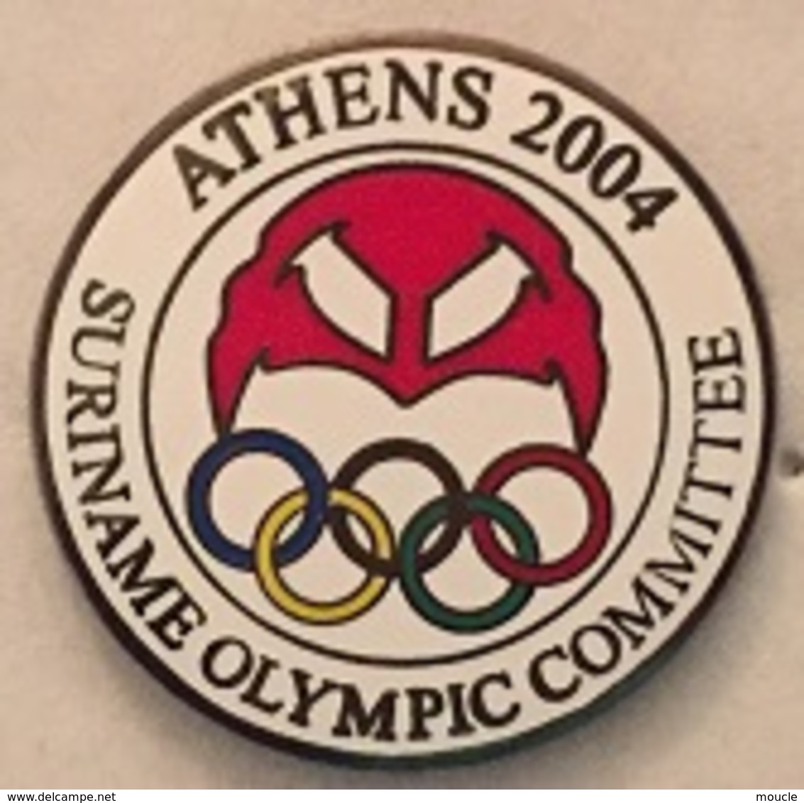 COMITE OLYMPIQUE DU SURINAME - OLYMPIC COMMITTEE - ATHENS 2004  - ANNEAUX    -        (ROSE) - Olympic Games