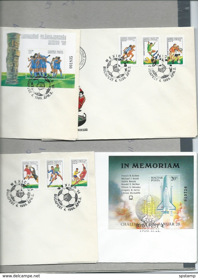 Hungary 1986 Year Collection Of 37 Different FDC , All Fine Unaddressed - Covers & Documents