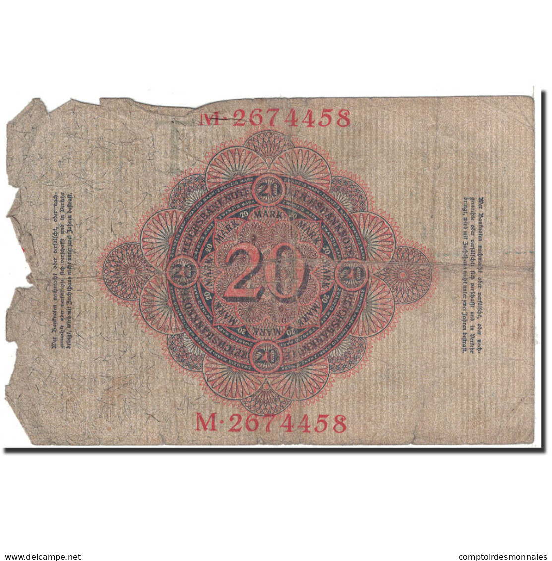 Billet, Allemagne, 20 Mark, 1914, 1914-02-19, KM:46b, B - 10 Mark