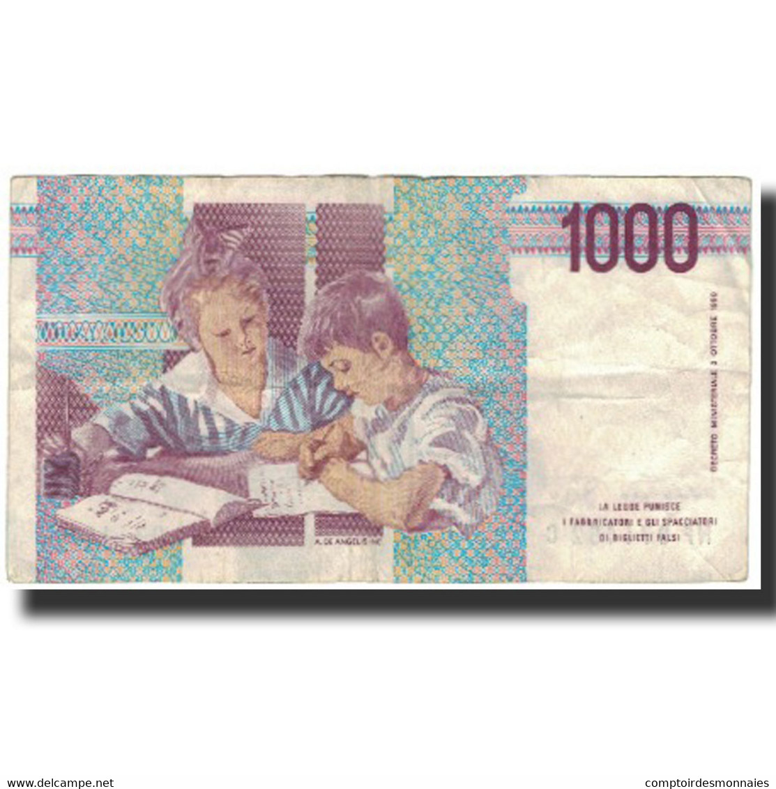 Billet, Italie, 1000 Lire, 1996-11-26, KM:114c, TTB - 1000 Lire