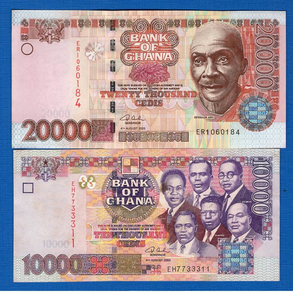 Ghana  2  Billets - Ghana