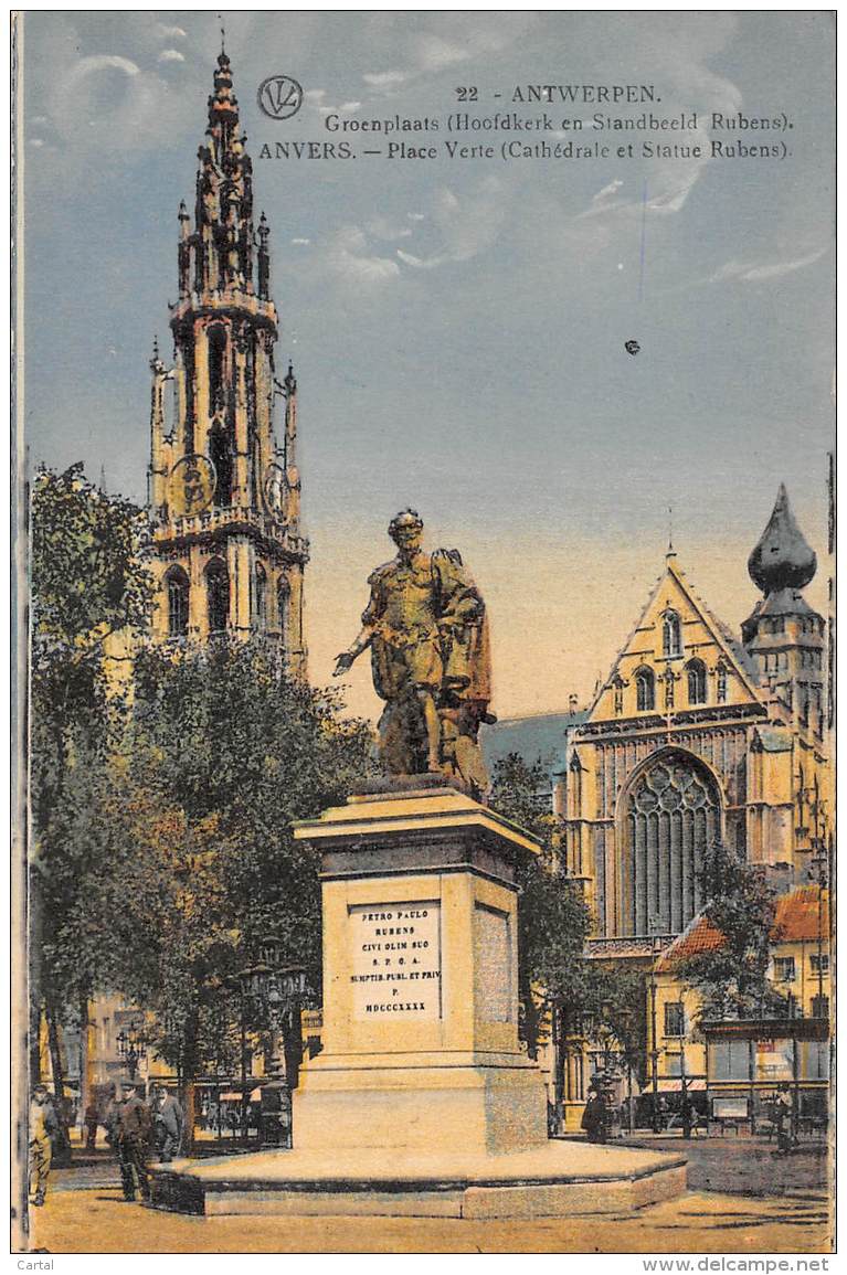 ANTWERPEN - Groenplaats (Hoofdkerk En Standbeeld Rubens) - Antwerpen