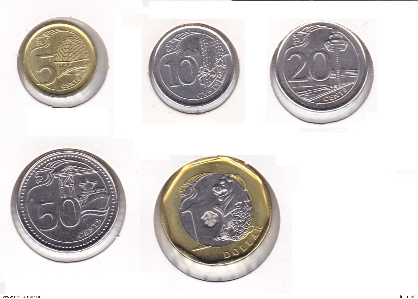 Singapore - Sent Of 5 Coins 2013 - UNC - Singapour