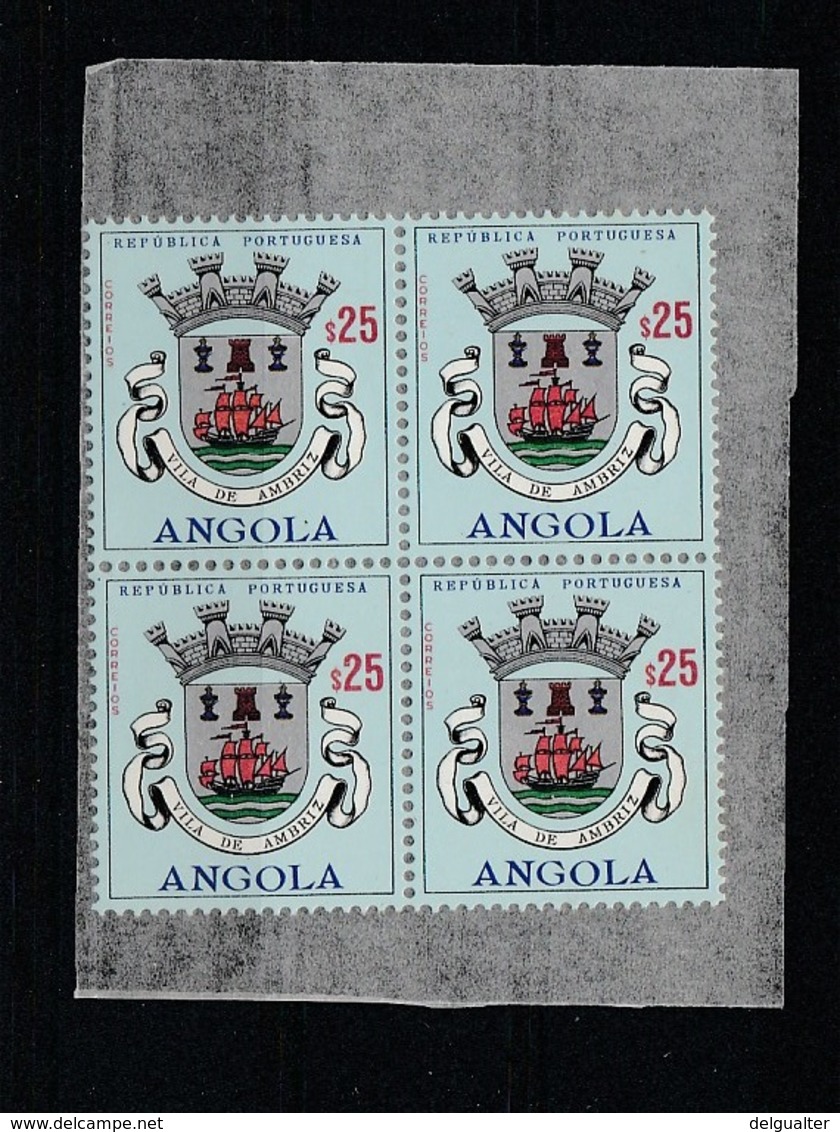 Quadra * 25 Centavos * 1963 * Novos Com Goma * Escudos De Armas De Angola * 2ª Emissão - Angola