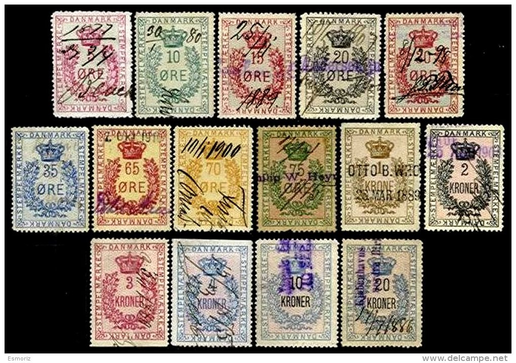 DENMARK, Documentaries, Used, F/VF - Revenue Stamps
