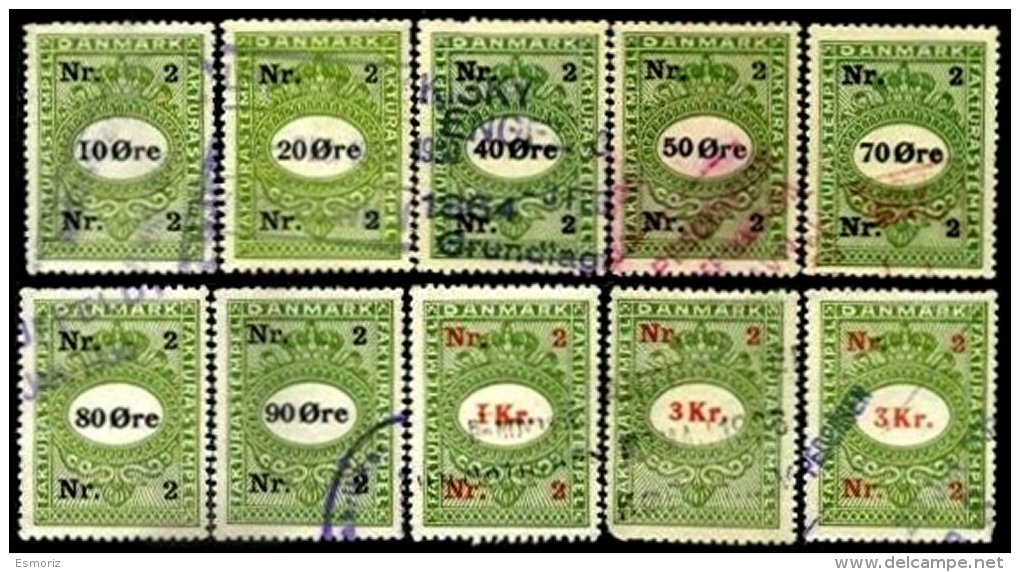 DENMARK, Chocolate Tax, Used, F/VF - Revenue Stamps