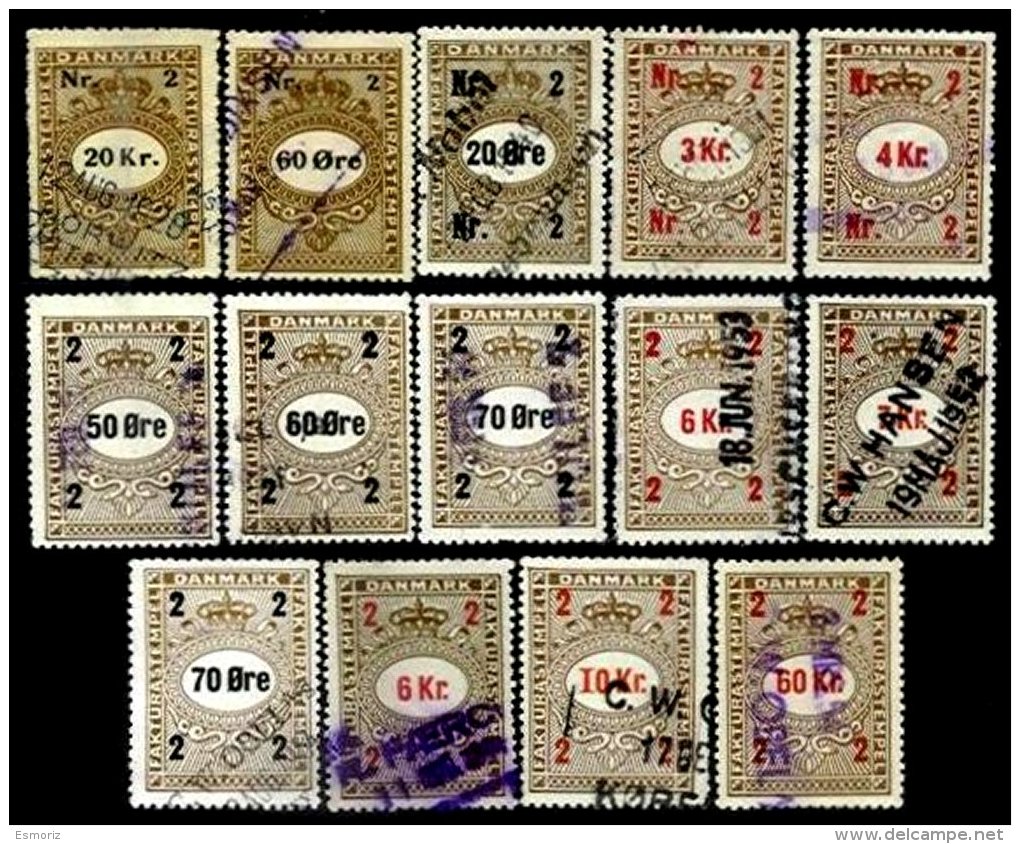 DENMARK, Tobacco Tax, Used, F/VF - Revenue Stamps