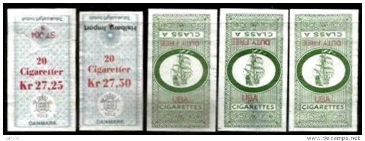 DENMARK, Tobacco Tax, Used, F/VF - Revenue Stamps