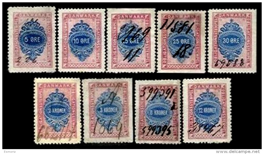 DENMARK, Stock Exchange, Used, F/VF - Revenue Stamps