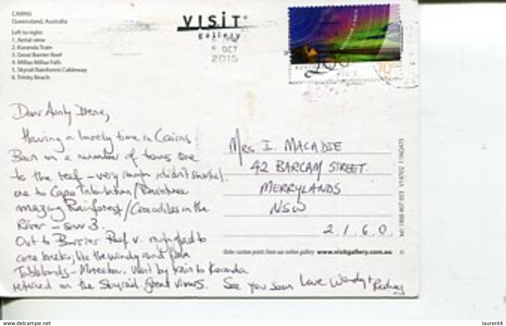 (200) Australia - (with Australian AAT Stamp At Back Of Card) - QLD - Cairns - Cairns