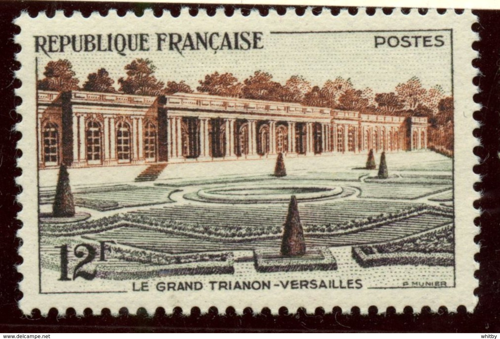 France 1956 12f  Versailles Issue  #794 - Unused Stamps
