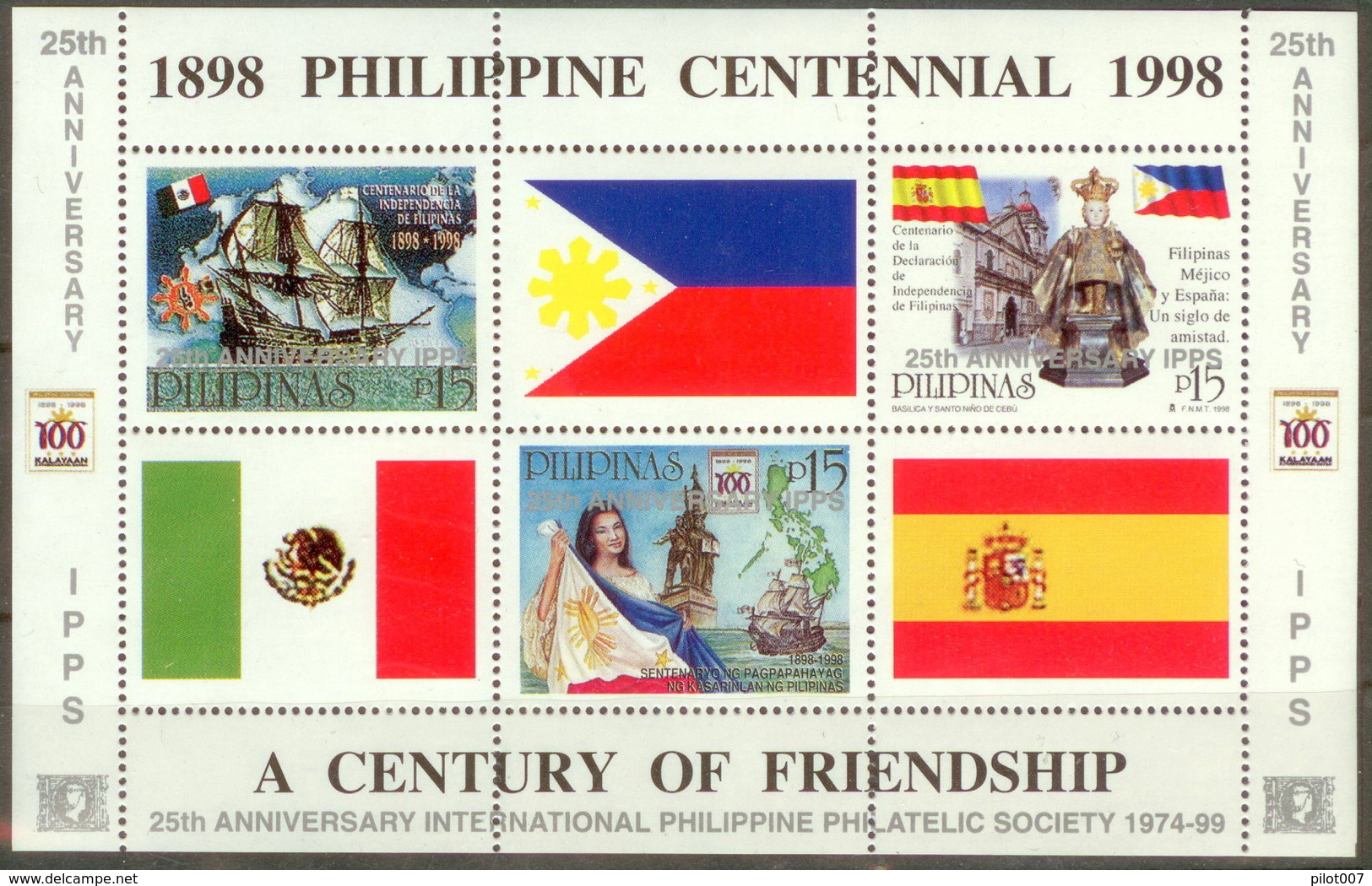 Philipinas 1998 Mi#bl122 MNH Cv Eur6 Ships - Philippines