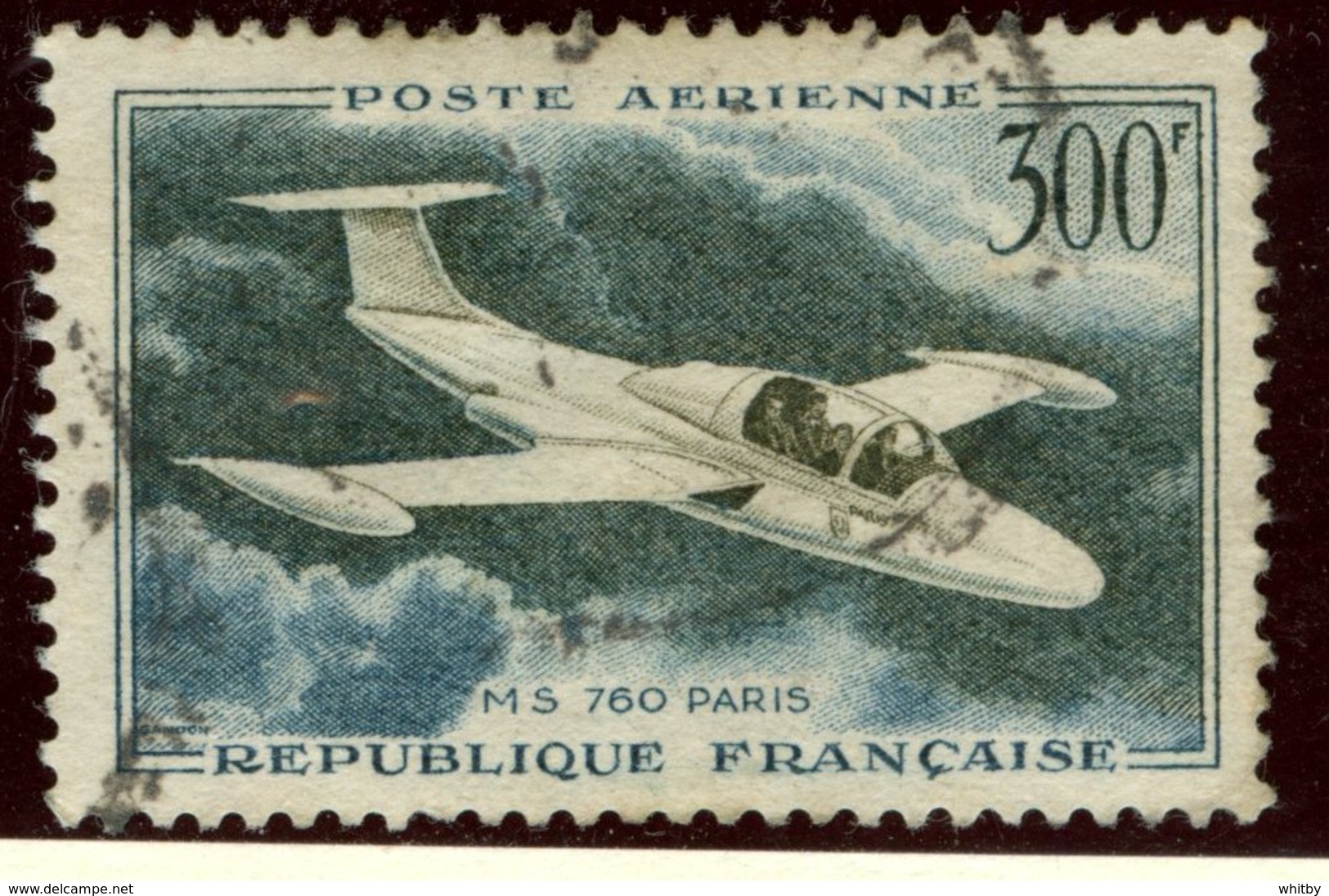 France 1957 300f Morane Saulnier 760 Issue #c34 - 1927-1959 Used