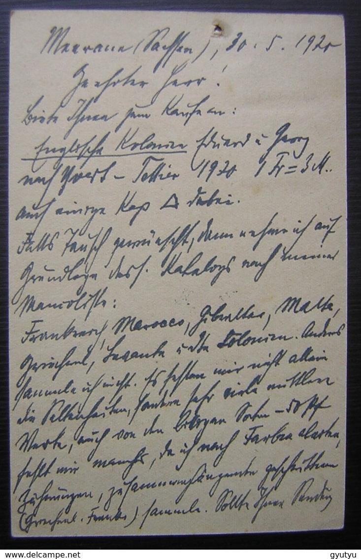 1920 Meerane (Sachsen) Ludwig Trebitz Postsekretär ( Deutsches Reich Allemagne) - Lettres & Documents