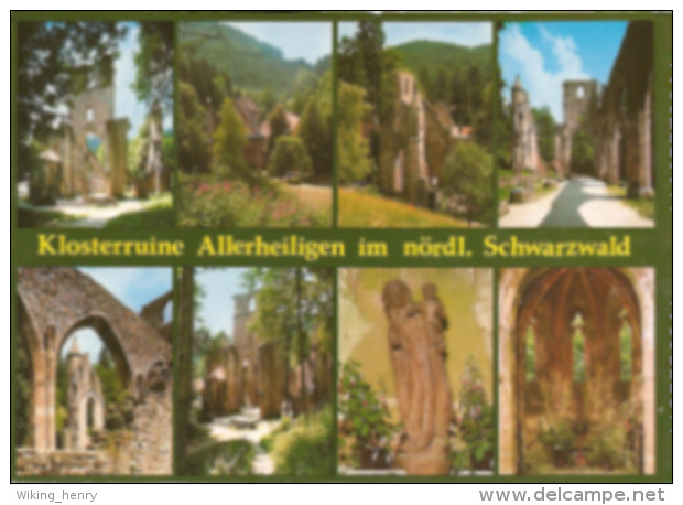 Oppenau - Mehrbildkarte Klosterruine Allerheiligen - Oppenau