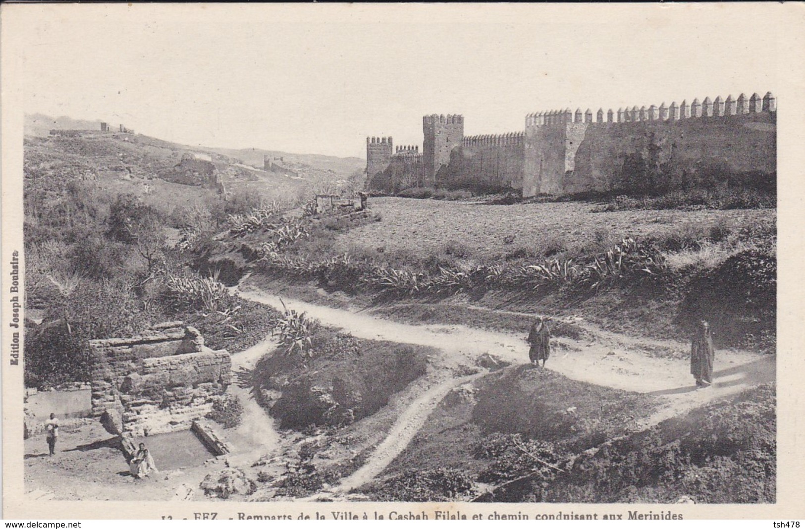 MAROC---FEZ---FES----Remparts De La Ville à La Casbah Filala Et Chemin Conduisant Aux Merinides--voir 2 Scans - Fez