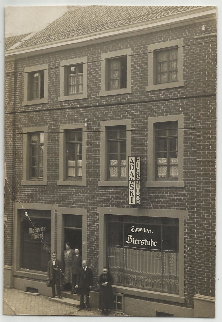 EUPEN - Carte-photo - Eupener Bierstube Adamski (pli) - Eupen