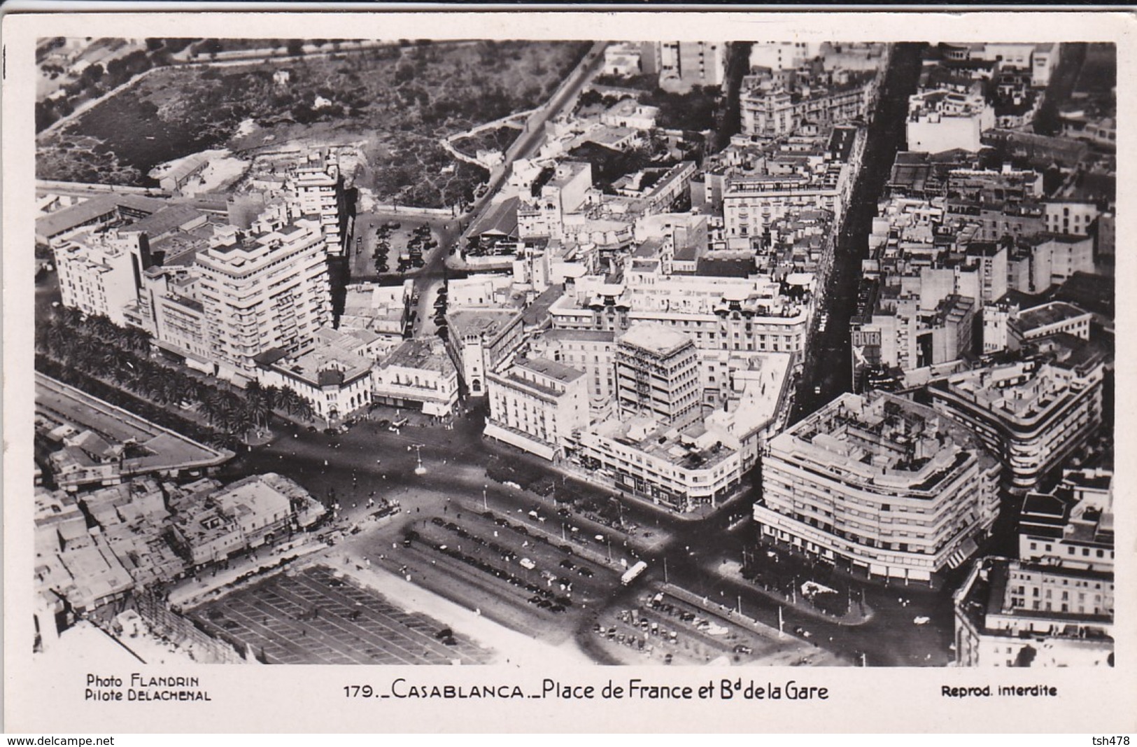 MAROC---CASABLANCA--place De France Et Boulevard De La Gare-- Voir 2 Scans - Casablanca