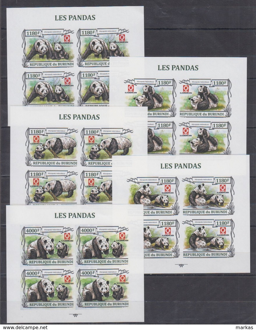 T69. MNH Burundi Nature Animals Wild Animals Panda Imperf - Otros & Sin Clasificación