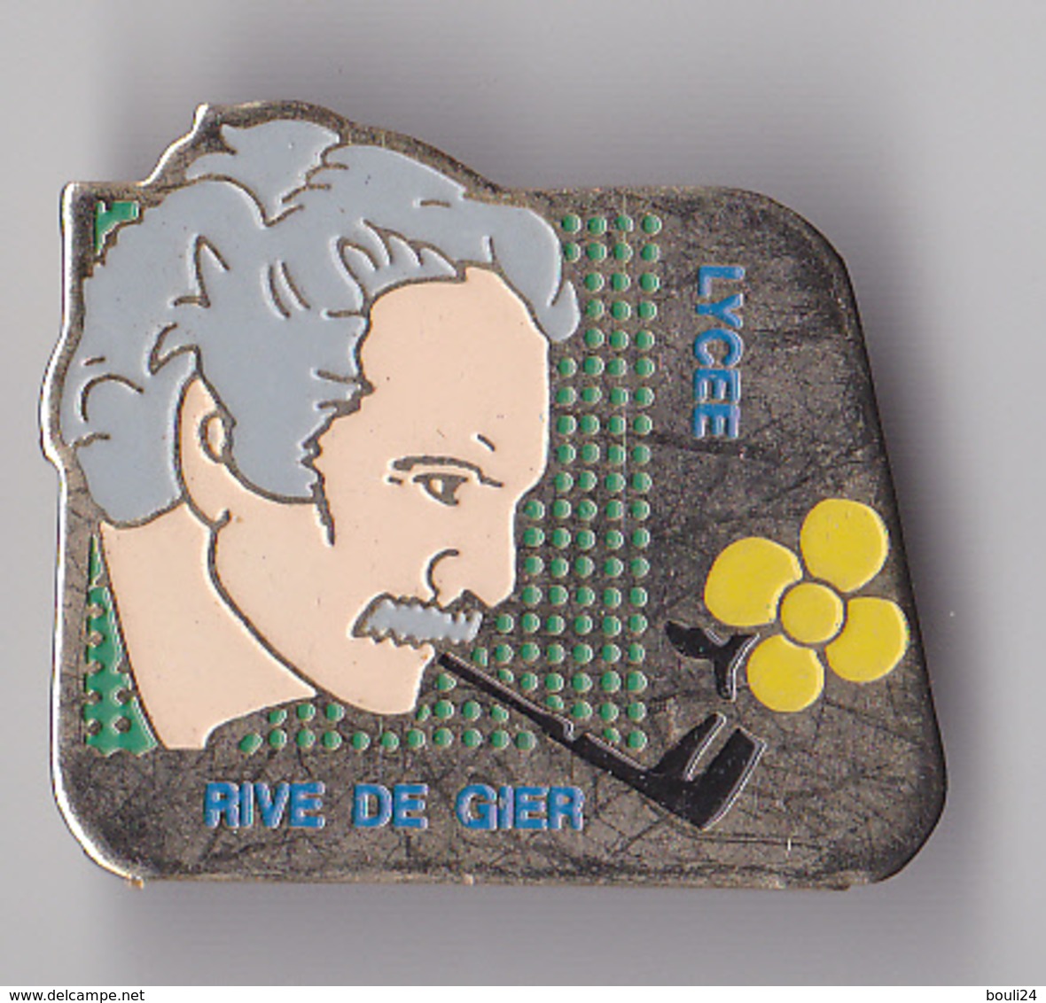 PIN'S  THEME VILLE DE RIVE DE GIER  LE LYCEE  GEORGES   BRASSENS - Cities