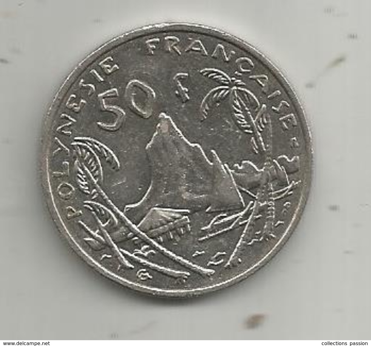 Monnaie , POLYNESIE FRANCAISE , 2000 , 50 F , 2 Scans, Frais Fr 1.65 E - Frans-Polynesië