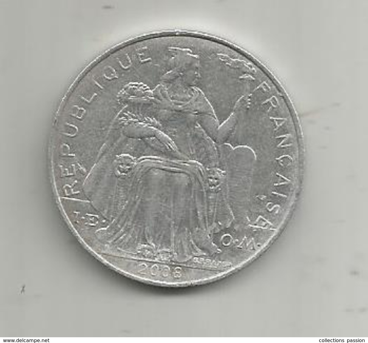 Monnaie , POLYNESIE FRANCAISE , 2008 , 5 F , 2 Scans - Polynésie Française