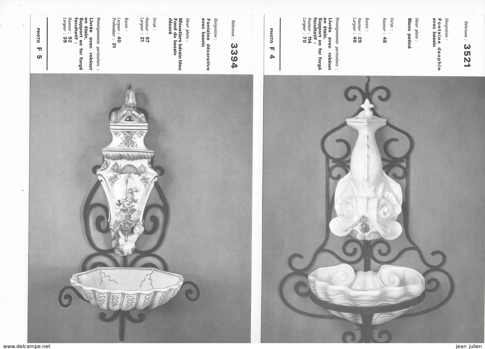 62 - DESVRES - Céramiques  -  Fayences  - Géo MARTEL - Fontaines Décoratives Et Cages à Oiseaux -1964 - Desvres (FRA)