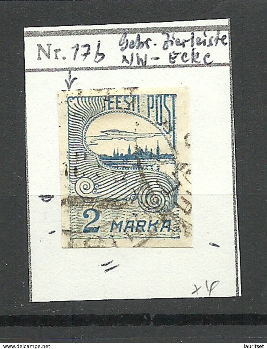 ESTLAND ESTONIA 1920 Michel 17 + Printing ERROR Abart O - Estland