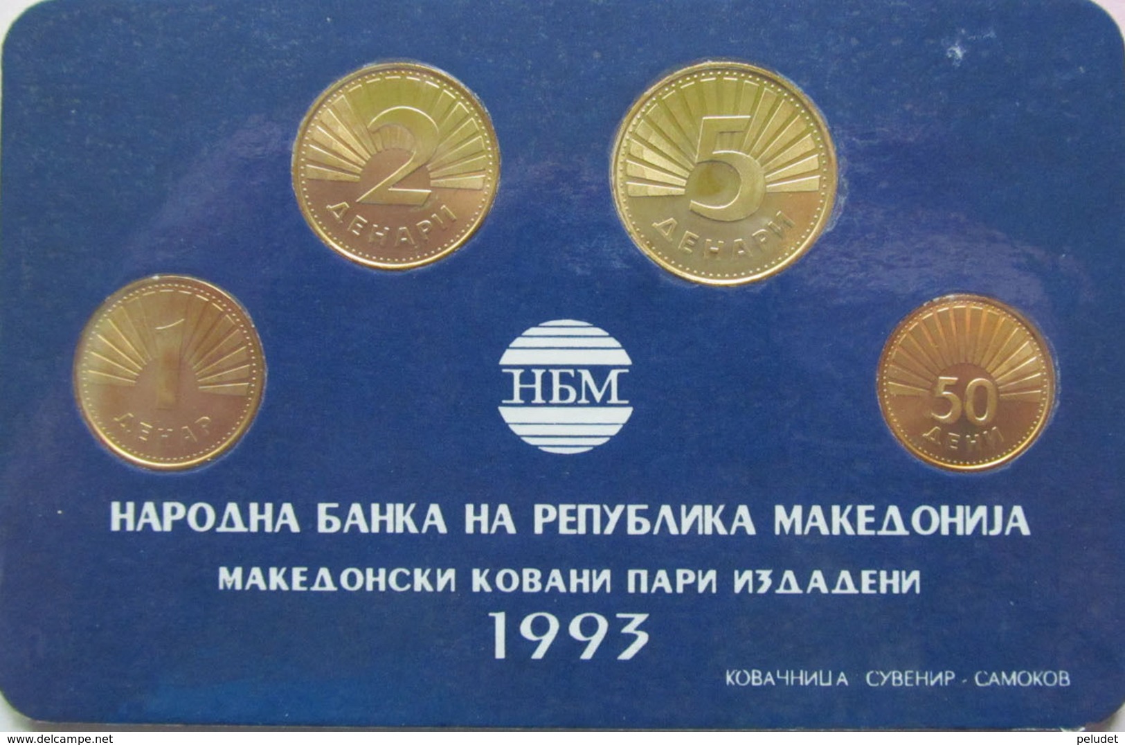 Macedonia Set Of 4 Coins 1993 50-deni-1-2-5-denars UNC - Macédoine Du Nord