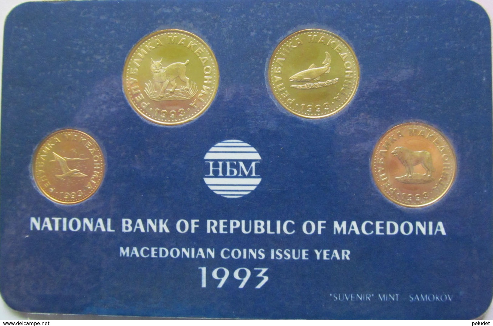 Macedonia Set Of 4 Coins 1993 50-deni-1-2-5-denars UNC - North Macedonia