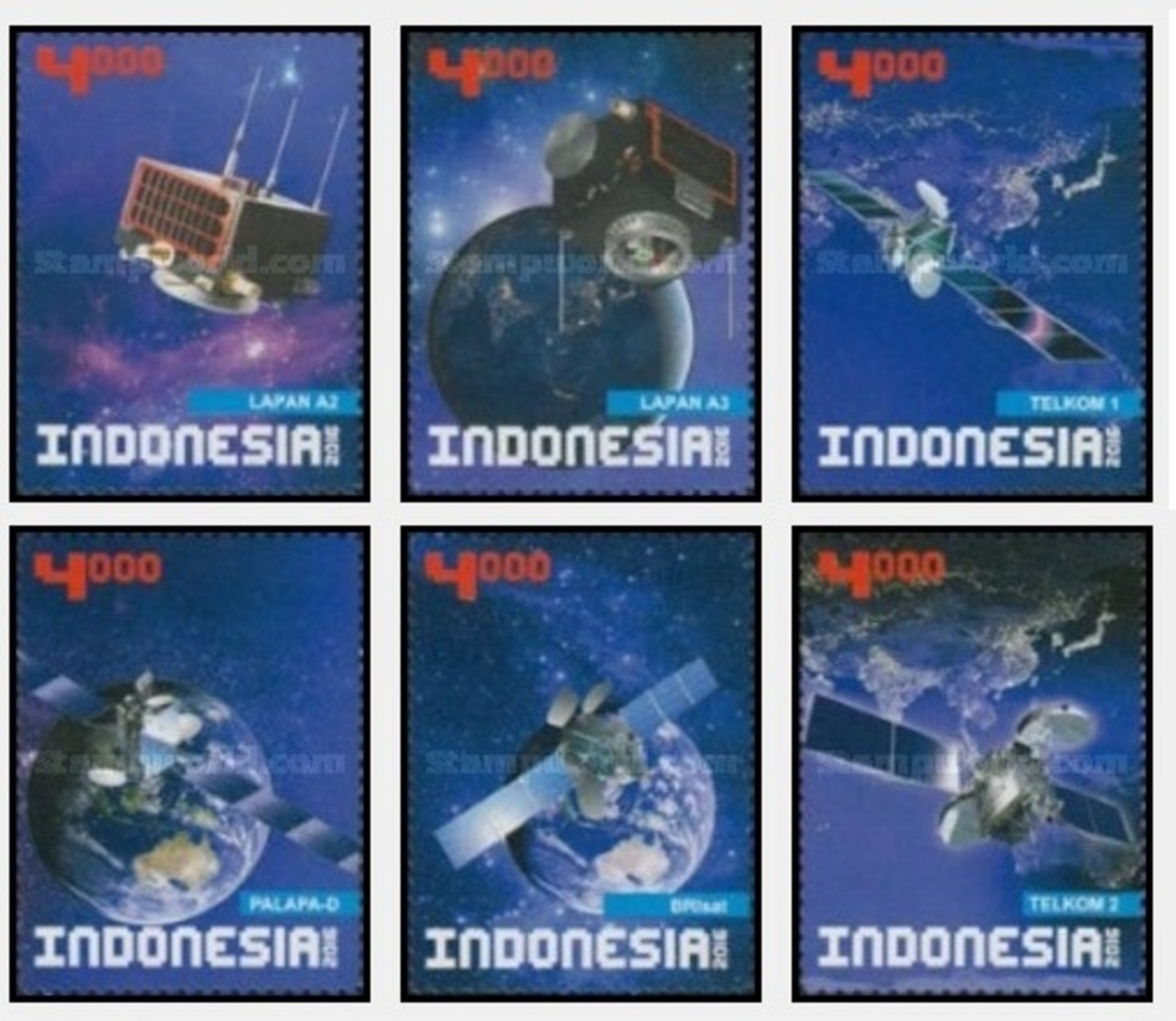 IHI - Indonesia MNH 6v 27.09.2016 Indonesia Satelite - Indonesia